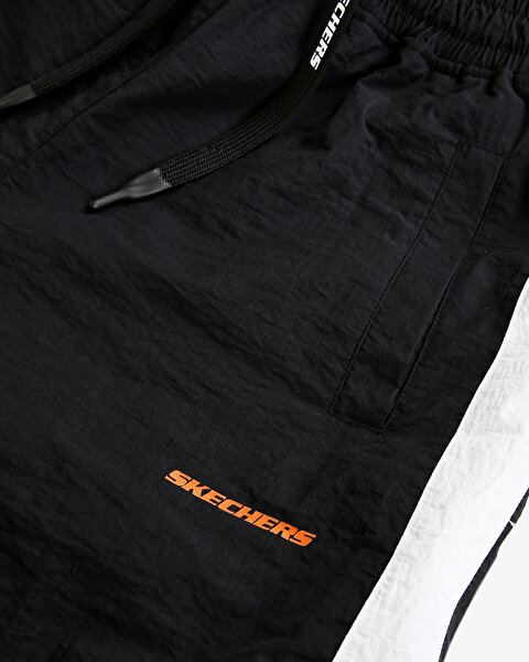 Skechers W Micro Collection Color Block Jogger Woven Pant Kadın Siyah Eşofman Altı S231243-001-9