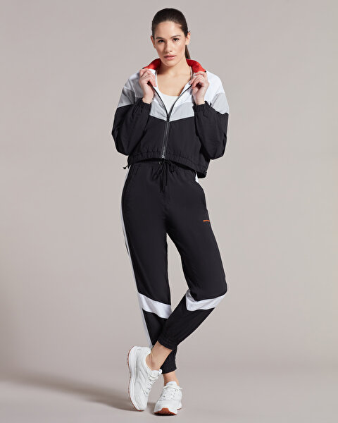 Skechers W Micro Collection Color Block Jogger Woven Pant Kadın Siyah Eşofman Altı S231243-001-1