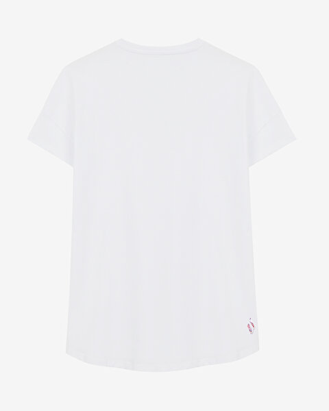 Skechers W Graphic Tee Crew Neck T-shirt Kadın Beyaz Tshirt S231293-100-7