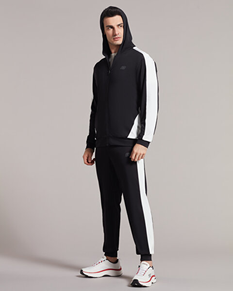 Skechers M 2Xi-lock Diagonal Fleece Suit Track Suit Erkek Siyah Eşofman Takımı S231450-001-3