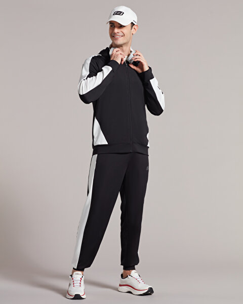 Skechers M 2Xi-lock Diagonal Fleece Suit Track Suit Erkek Siyah Eşofman Takımı S231450-001-1