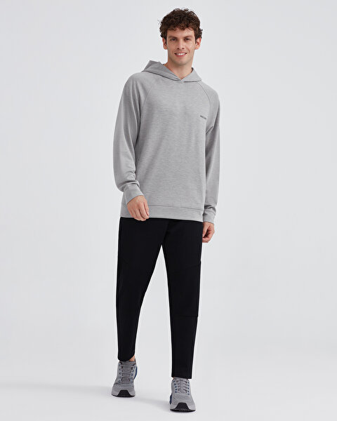 Skechers M Scuba Coll. Hoodie Sweatshirt Erkek Gri Sweatshirt S231466-035-5