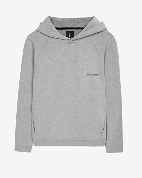 Skechers M Scuba Coll. Hoodie Sweatshirt Erkek Gri Sweatshirt S231466-035-6