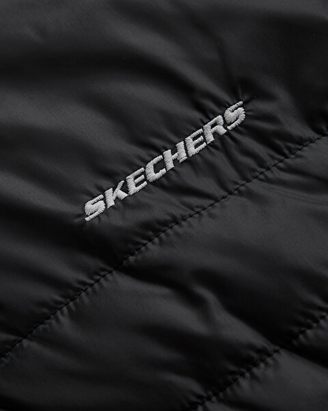 Skechers M Outerwear Padded Vest Erkek Siyah Yelek S232001-001-8
