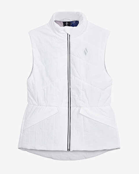 Skechers W Outerwear Padded Vest Kadın Beyaz Yelek S232039-100-7