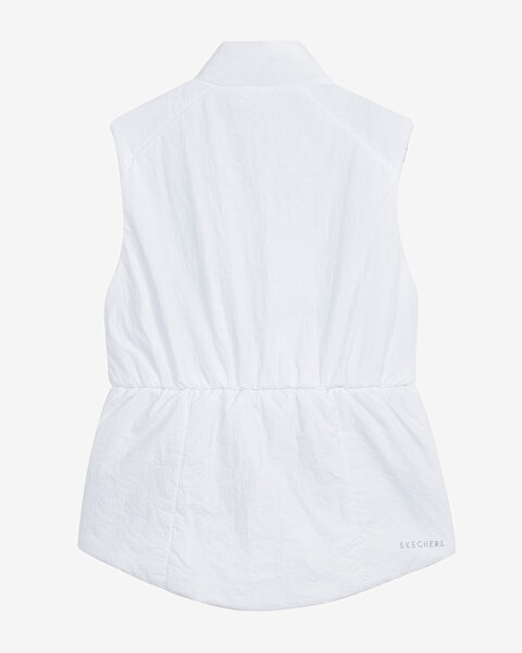 Skechers W Outerwear Padded Vest Kadın Beyaz Yelek S232039-100-8