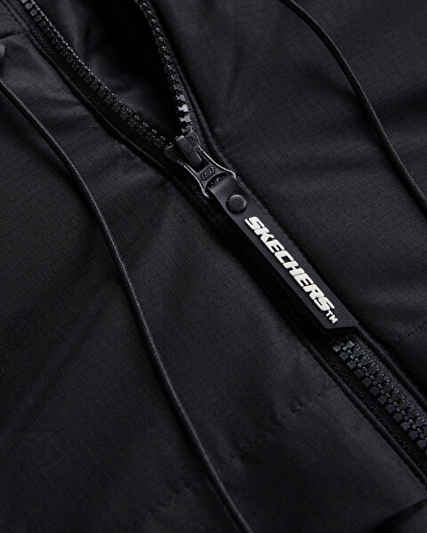 Skechers M Outerwear Padded Jacket Erkek Siyah Mont S232053-001-13