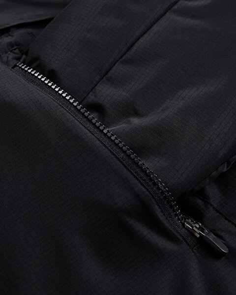 Skechers M Outerwear Padded Jacket Erkek Siyah Mont S232053-001-15