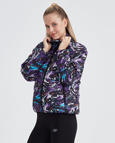 Skechers W Outerwear Padded Jacket Kadın Gri Mont S232069-003-5