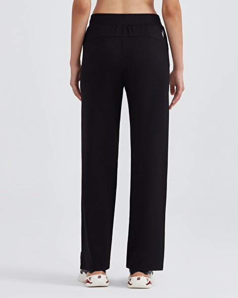 Skechers W Soft Touch Eco Wide Leg Sweatpant Kadın Siyah Eşofman Altı S232180-001-3