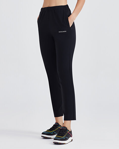 Skechers W Micro Collection Slim Woven Pant Kadın Siyah Eşofman Altı S232229-001-4