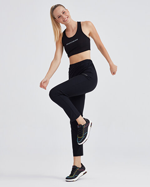 Skechers W Micro Collection Slim Woven Pant Kadın Siyah Eşofman Altı S232229-001-2