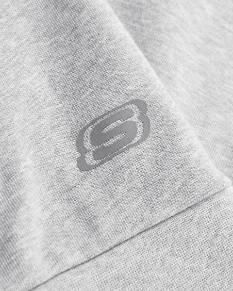 Skechers Essential M Full Zip Hoodie Sweatshirt Erkek Gri Fermuarlı Eşofman Üstü S232233-036-11