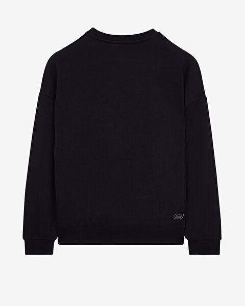 Skechers M Essential Crew Neck Sweatshirt Erkek Siyah Sweatshirt S232234-001-7