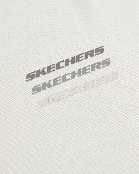 Skechers Essential M Crew Neck  Sweatshirt Erkek Beyaz Sweatshirt S232234-102-9