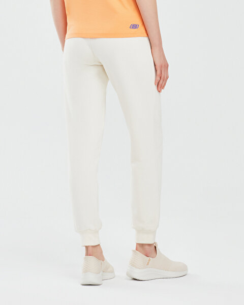 Skechers Essential W Jogger Sweatpant Kadın Beyaz Eşofman Altı S232238-102-2