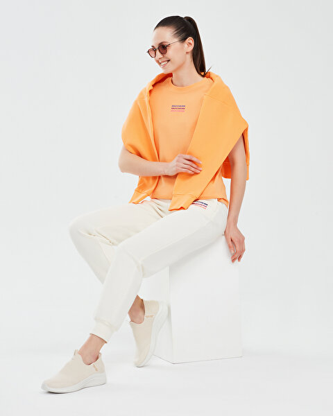 Skechers Essential W Jogger Sweatpant Kadın Beyaz Eşofman Altı S232238-102-3