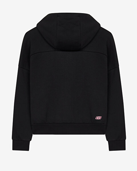 Skechers Essential W Full Zip Hoodie Sweatshirt Kadın Siyah Sweatshirt S232242-001-A-8
