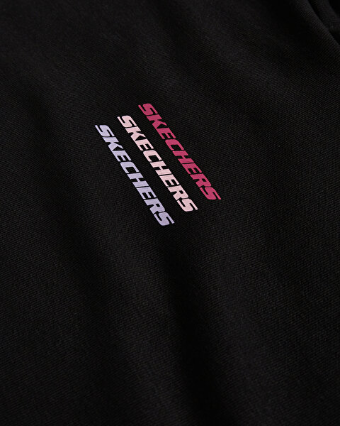 Skechers W Essential Hoodie Sweatshirt Kadın Siyah Sweatshirt S232243-001-8