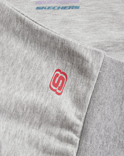 Skechers W Essential Hoodie Sweatshirt Kadın Gri Sweatshirt S232243-036-8