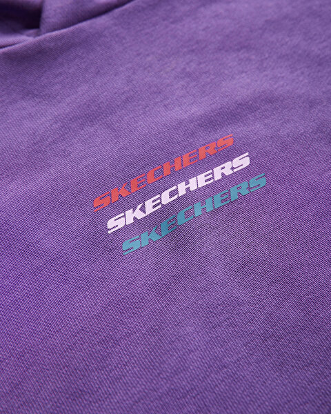 Skechers W Essential Hoodie Sweatshirt Kadın Mor Sweatshirt S232243-499-7