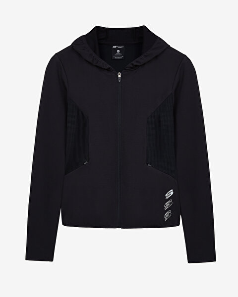 Skechers W Performance Coll. Full Zip Sweatshirt Kadın Siyah Sweatshirt S232270-001-8