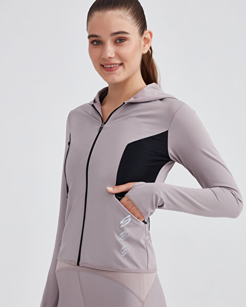 Skechers W Performance Coll. Full Zip Sweatshirt Kadın Pembe Sweatshirt S232270-506-3