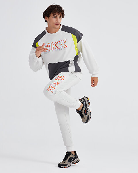 Skechers M Lw Fleece Jogger Sweatpant Erkek Gri Eşofman Altı S232280-032-2