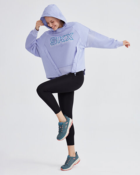 Skechers W Lw Fleece Hoodie Sweatshirt Kadın Mor Sweatshirt S232284-505-5