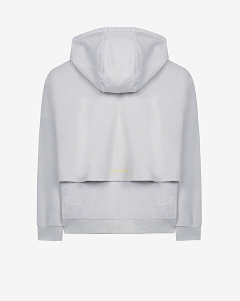 Skechers W Lw Fleece Full Zip Hoodie Sweatshirt Kadın Gri Sweatshirt S232287-032-8