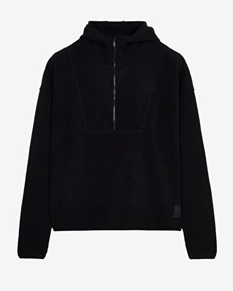 Skechers W Outdoor Fleece Half Zip Sherpa Kadın Siyah Sweatshirt S232297-001-6