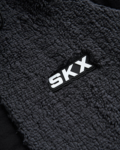 Skechers M Outdoor Fleece Full Zip Sherpa Erkek Siyah Mont S232310-001-13