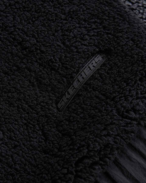 Skechers M Outdoor Fleece Full Zip Sherpa Erkek Siyah Mont S232310-001-10
