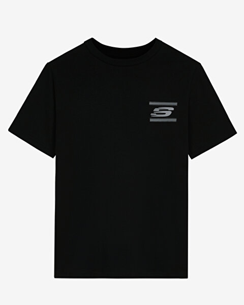 Skechers M Graphic Tee Crew Neck T-shirt Erkek Siyah Tshirt S232339-001-5