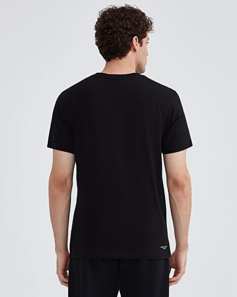 Skechers M Graphic Tee Crew Neck T-shirt Erkek Siyah Tshirt S232339-001-2
