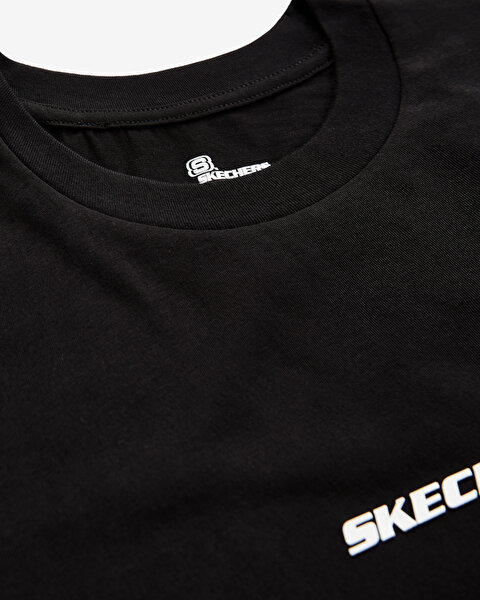 Skechers M Graphic Tee Oversize T-shirt Erkek Siyah Tshirt S232404-001-6