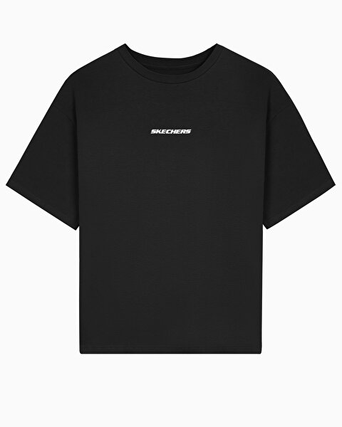 Skechers M Graphic Tee Oversize T-shirt Erkek Siyah Tshirt S232404-001-4