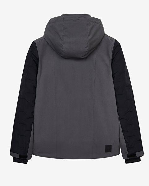 Skechers M Outerwear Padded Jacket Erkek Gri Mont S232407-003-9