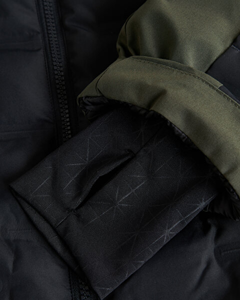 Skechers M Outerwear Padded Jacket Erkek Haki Mont S232407-801-11