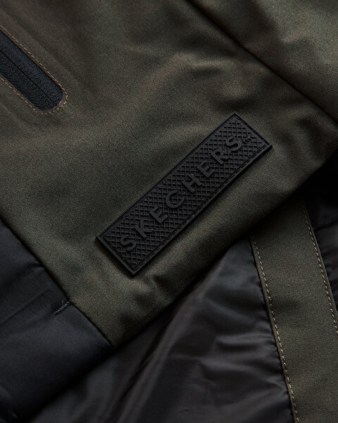 Skechers M Outerwear Padded Jacket Erkek Haki Mont S232407-801-17