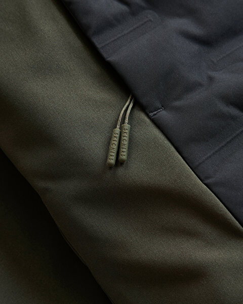 Skechers M Outerwear Padded Jacket Erkek Haki Mont S232407-801-14