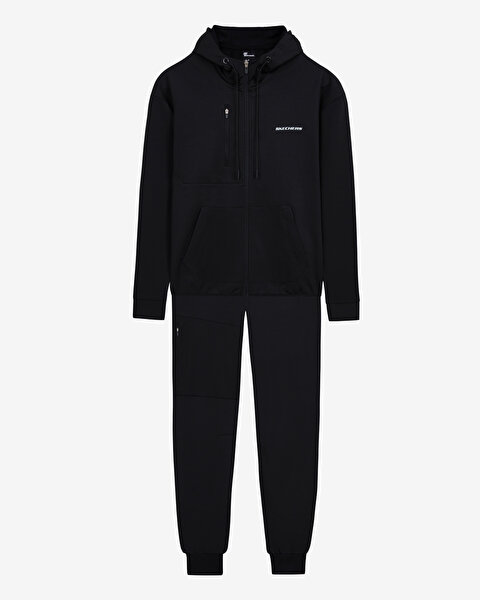 Skechers M Performance Coll. Suit Track Suit Erkek Siyah Eşofman Takımı S232435-001-12