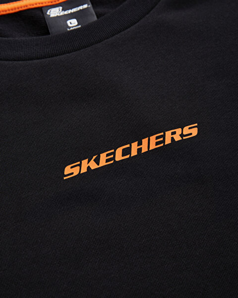 Skechers M Essential Crew Neck Sweatshirt Erkek Siyah Sweatshirt S232440-001-2