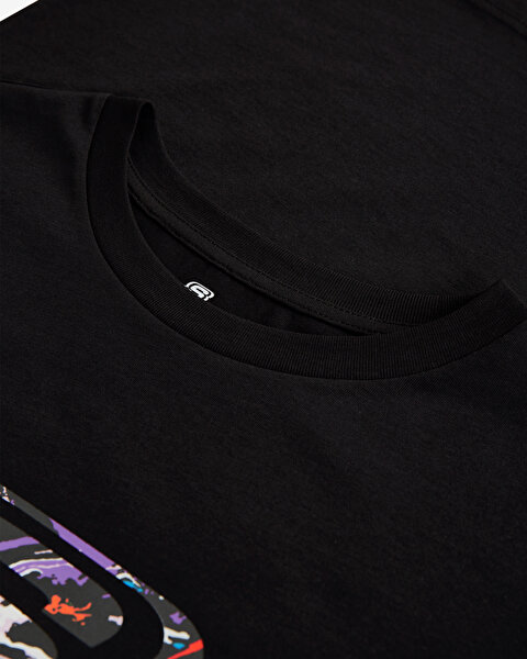 Skechers W Graphic Tee Crew Neck T-shirt Kadın Siyah Tshirt S232458-001-7