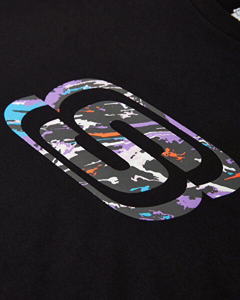 Skechers W Graphic Tee Crew Neck T-shirt Kadın Siyah Tshirt S232458-001-9