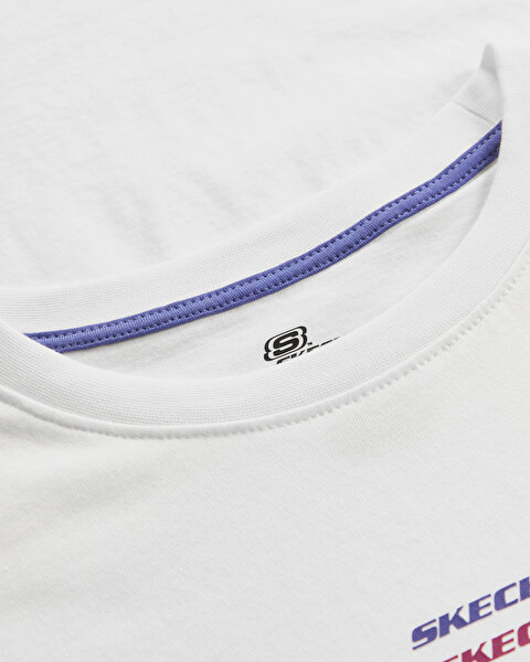 Skechers Essential W Short Sleeve  T-shirt Kadın Beyaz Tshirt S241006-102-8
