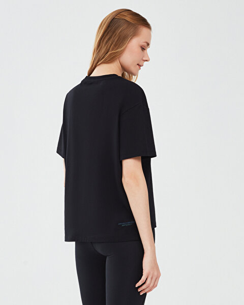 Skechers Graphic T-shirt W Short Sleeve Kadın Siyah Tshirt S241011-001-2