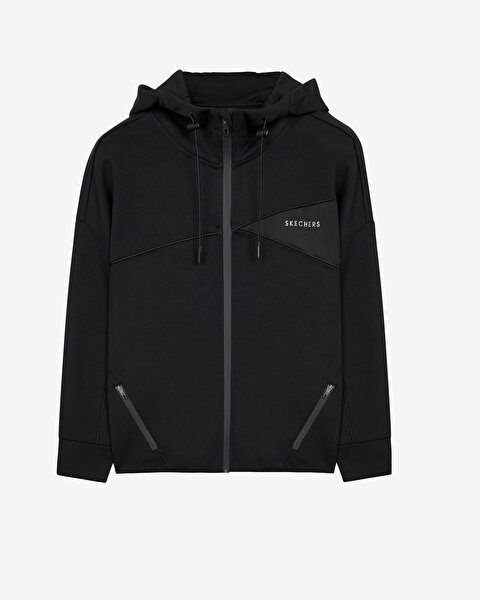 Skechers 2Xi-lock M Full Zip Hoodie Sweatshirt Erkek Siyah Fermuarlı Eşofman Üstü S241035-001-6