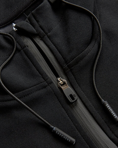 Skechers 2Xi-lock M Full Zip Hoodie Sweatshirt Erkek Siyah Fermuarlı Eşofman Üstü S241035-001-8