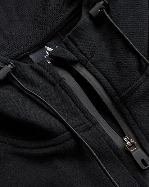 Skechers 2Xi-lock M Full Zip Hoodie Sweatshirt Erkek Siyah Fermuarlı Eşofman Üstü S241035-001-9